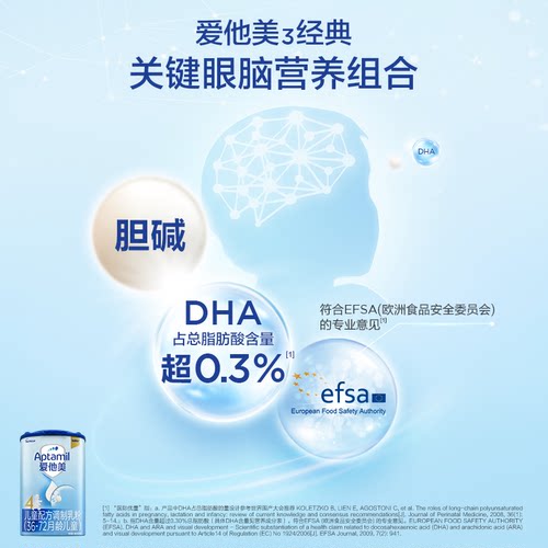 爱他美旗舰店】爱他美经典版4段800克6罐装 儿童配方奶粉3-6岁 - 图3
