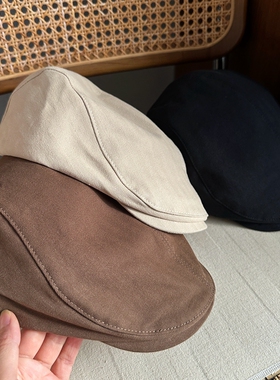 26年春夏新品棉质前进帽鸭舌帽老钱风复古休闲中性款男女款帽子