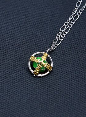 齐贝林铁球回旋jojo项链可转动球形二次元动漫项链生日礼物周边链