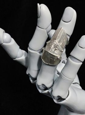 JOJO波波波奇妙冒险那雷夫银色战车替身盔甲戒指复古做旧周边同款