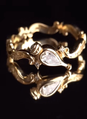 哈利波特周边 双子韦斯莱戒指项链耳钉 乔治弗雷德收藏哈迷礼物戒