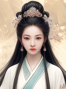 九尾狐画像挂画堂口供奉装饰画