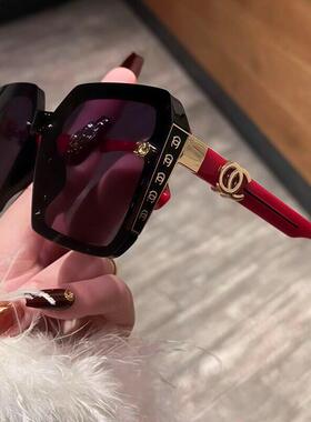 额央轻奢太阳镜女士大框显脸小墨镜偏光防紫外线开车专用防晒眼a9