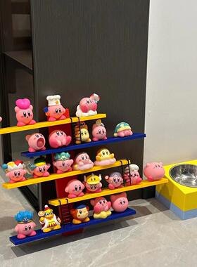 星之卡比置物架盲盒手办小精灵镜之迷宫公仔客厅卧室玄关摆件装饰