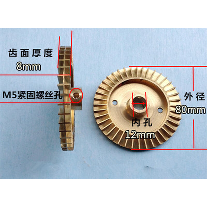 。高压自吸泵配件铜叶轮双面370/550/750/1.1/单相电机水泵零配件