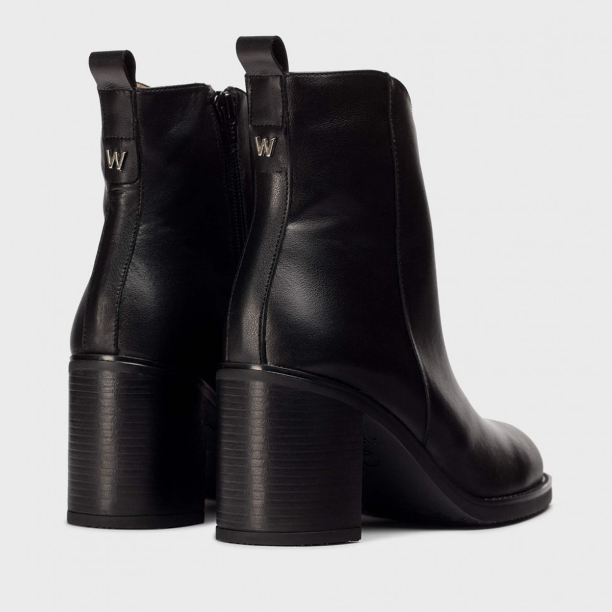 WONDERS西班牙原产进口高跟粗跟短筒商务通勤欧美风格时尚女靴,淘宝优惠券,粉丝福利购,淘宝优惠卷