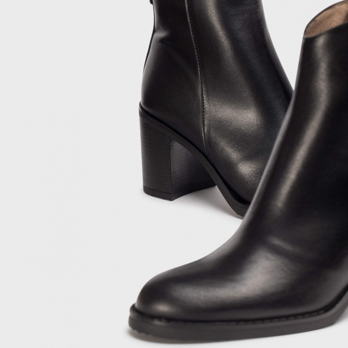 WONDERS西班牙原产进口高跟粗跟短筒商务通勤欧美风格时尚女靴,淘宝优惠券,粉丝福利购,淘宝优惠卷