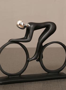 运动人物树脂工艺摆件简约家居装饰品创意电视柜酒柜摆件