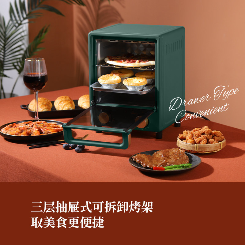 olliebei英国家用小型迷你电烤箱 olliebei电烤箱