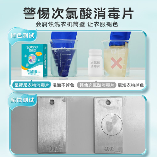 公用洗衣机消毒片学生宿舍公共专用杀菌季铵盐凝珠衣物除菌清洗剂 - 图0