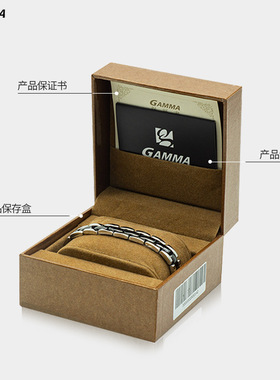 gamma钨钢钛锗磁手链女轻奢时尚