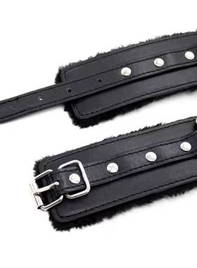 情侣束手带手环手链加厚加绒皮质女道具玩具脚环脚链拍照辣妹学生