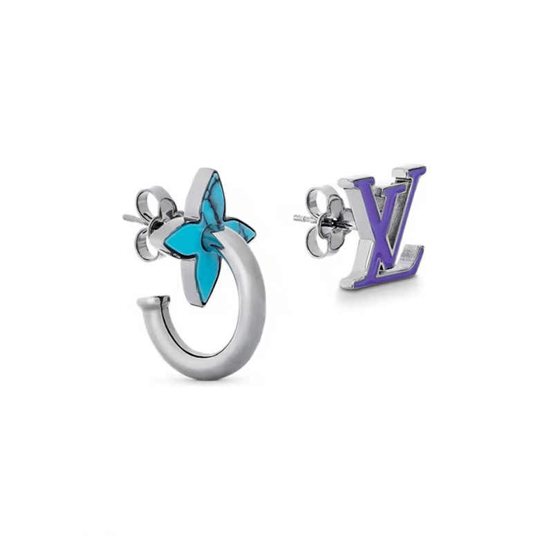 Louis Vuitton Lv edge double earrings (MP2990) in 2023