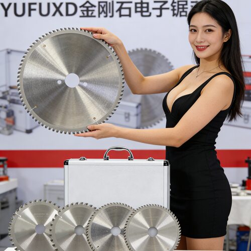 金刚石pcd锯片铝材木工推台锯精密裁板锯切割PCD圆盘锯片12寸10寸 - 图1