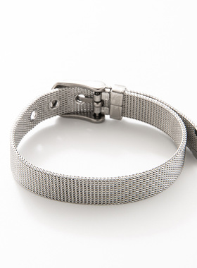 时尚简约手链钛钢带表带可调节手镯百搭款典雅女士配饰个性休闲风