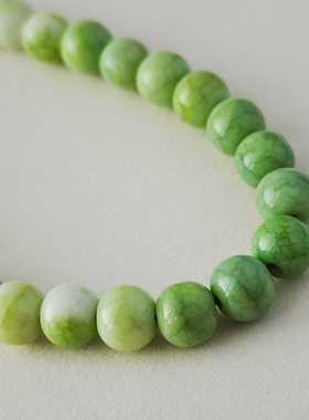 翠绿陶瓷素雅原创手工手机链