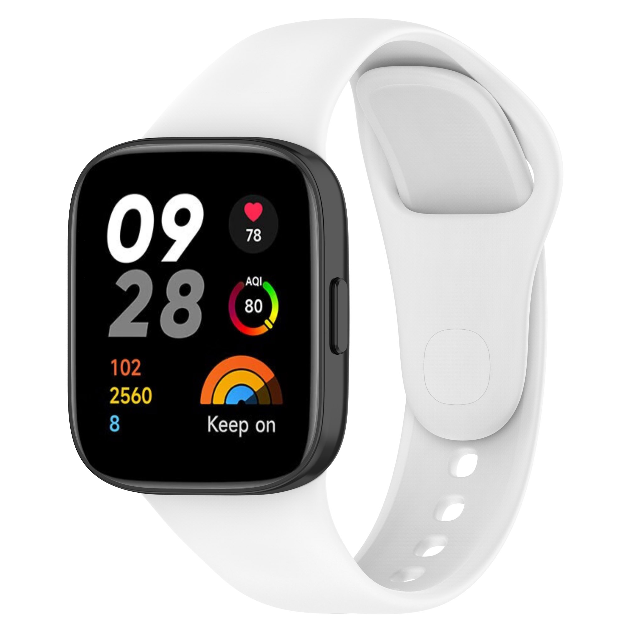 适用Redmi watch3/Mi watch lite3 小米watch3/红米watch2官方同款胶表带 运动表带替换配件 简约时尚 新款 - 图0