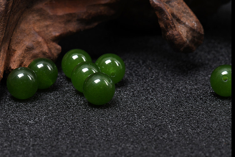 碧玉色玉髓散珠子菠菜绿玉髓仿翡翠玉圆珠diy手工串珠手链项链材,淘宝优惠券,粉丝福利购,淘宝优惠卷