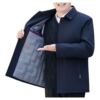 Jinshu men's middle-aged and elderly administrative jacket cotton coat 2026 autumn and winter men's thickened jacket warm daddy cotton a1