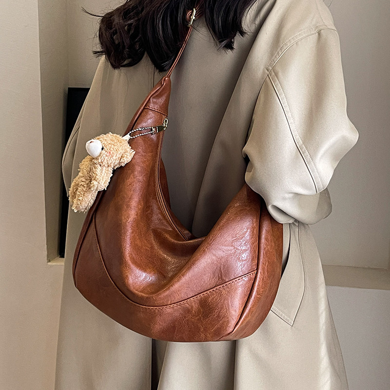 美拉德通勤大容量包包女士新款百搭斜挎包秋冬高级感托特包饺子包,淘宝优惠券,粉丝福利购,淘宝优惠卷