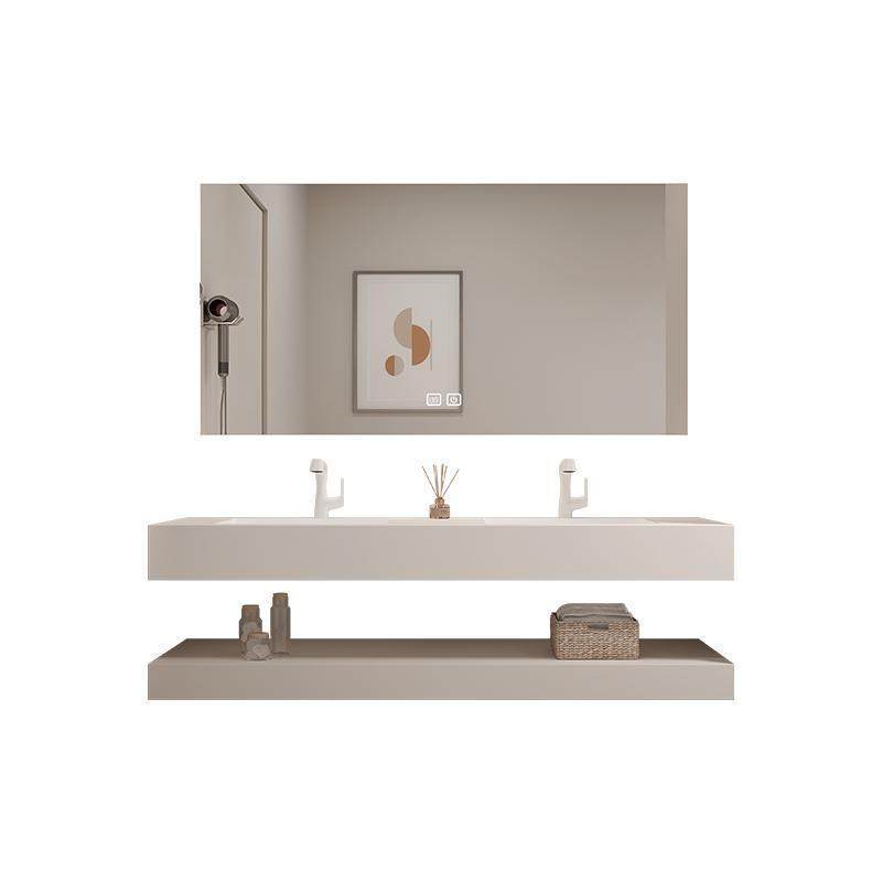 2025新品定制酒店风双层岩板无缝浴室柜组合卫生间洗漱台洗手脸一,淘宝优惠券,粉丝福利购,淘宝优惠卷