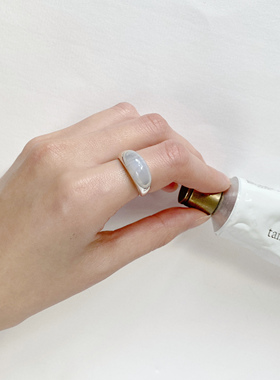 浪漫主义风小众设计ins银戒指