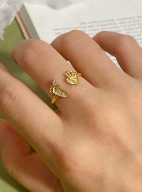 pongpong怦怦跳金手18K脚印