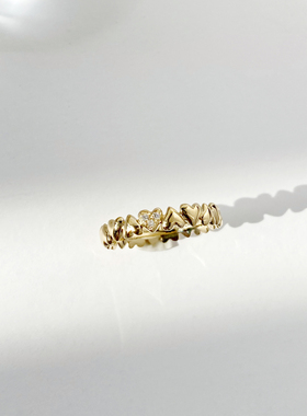 小众设计暴富戒指定制刻字