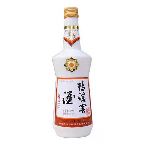 贵州鸭溪窖精品54度白瓷瓶浓香型高度纯粮固态白酒500ml*6瓶整箱 - 图3