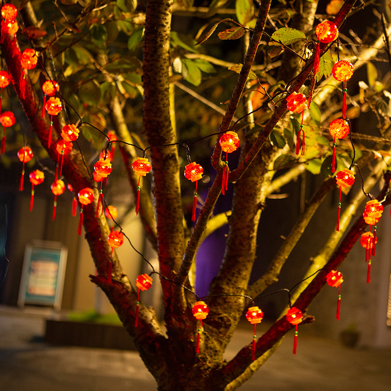 太阳能红灯笼春节新年户外防水家用庭院阳台装饰氛围挂饰彩灯串灯,淘宝优惠券,粉丝福利购,淘宝优惠卷