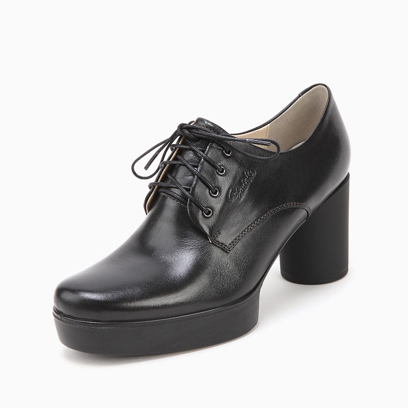 Yarloks/雅乐士通勤女单鞋真皮粗跟高防水台高跟鞋 2223203,淘宝优惠券,粉丝福利购,淘宝优惠卷