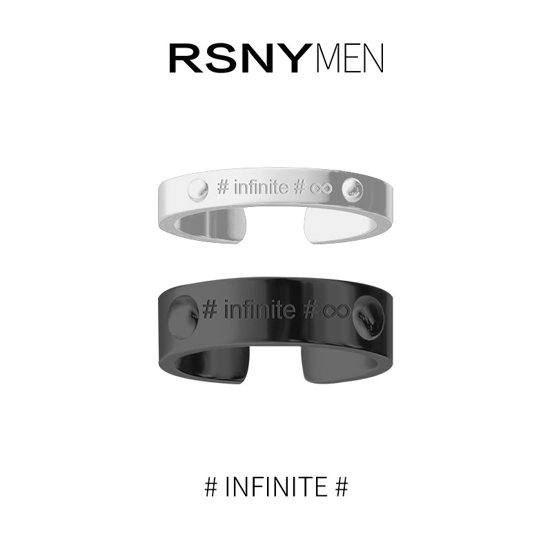 rsny men男开口戒简约小众情侣戒指 RSNY RIPPLE SPIRAL戒指/指环