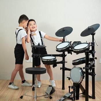 2023 ໂຮງງານຜະລິດຂາຍໂດຍກົງ Electronic Drum Full Mesh Jazz Drum Set Drum Professional Home Practice Teaching Electric Drum