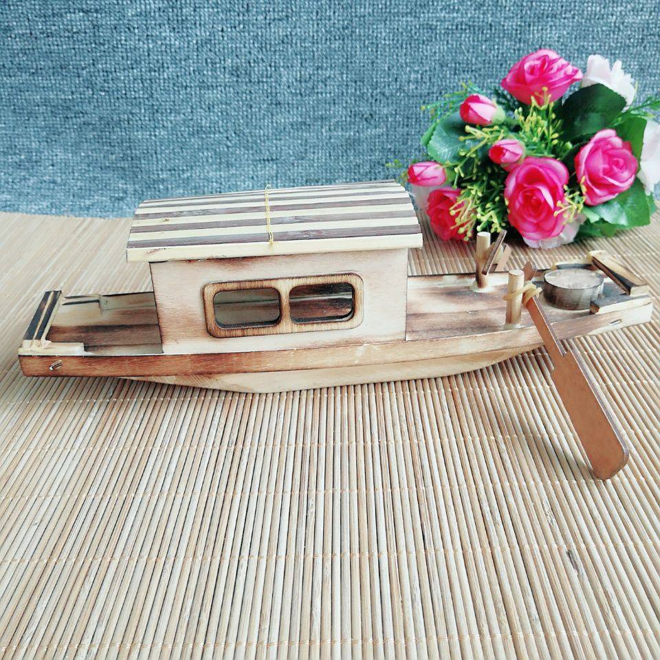 厂家直销新款木质工艺品航海小船模 企货居工艺船