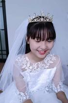 New bridal wedding gown birthday crown headwear Korean version of fashion adult crystal water drill hoop foreign trade wholesale