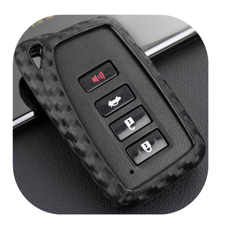 适用雷克萨斯钥匙包智能系列凌志碳纤纹硅胶遥控套车用新款保护壳-图3