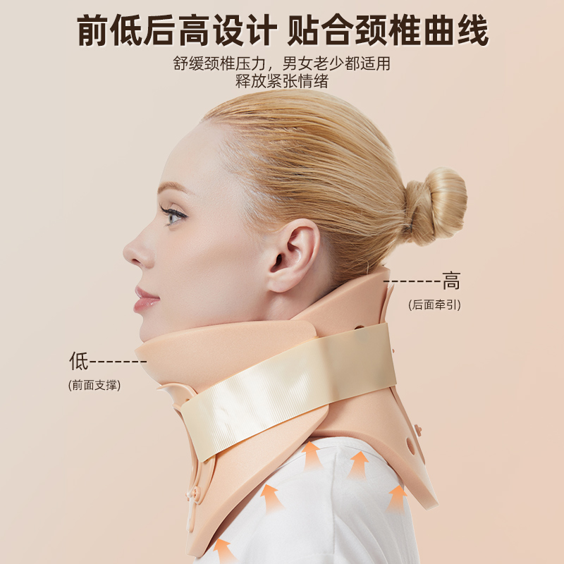 医用颈托成人颈椎牵引器脖子落枕护颈儿童颈椎扭伤骨折固定用颈围 - 图1