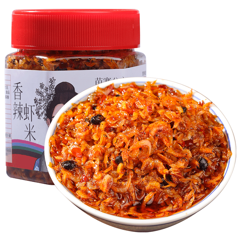 香辣虾仔酱虾米酱小鲜虾酱即食拌饭下饭酱拌面酱湖南下饭菜瓶装 - 图3