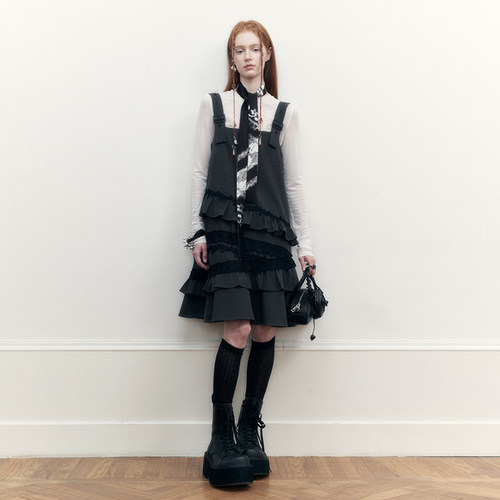 创世纪元【珠蕾丝影】原创修身白色长袖t恤夏季防晒罩衫薄纱上衣 - 图2