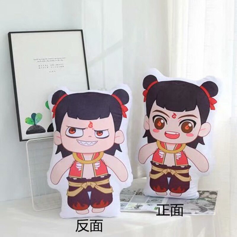 新品国漫哪吒闹海抱枕二次元白龙玩偶哪吒公仔抱枕腰靠敖丙公仔