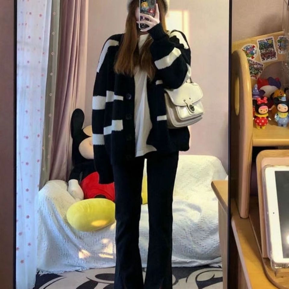 秋天外套女装盐系穿搭御姐温柔慵懒风毛衣针织衫女春秋入秋外套