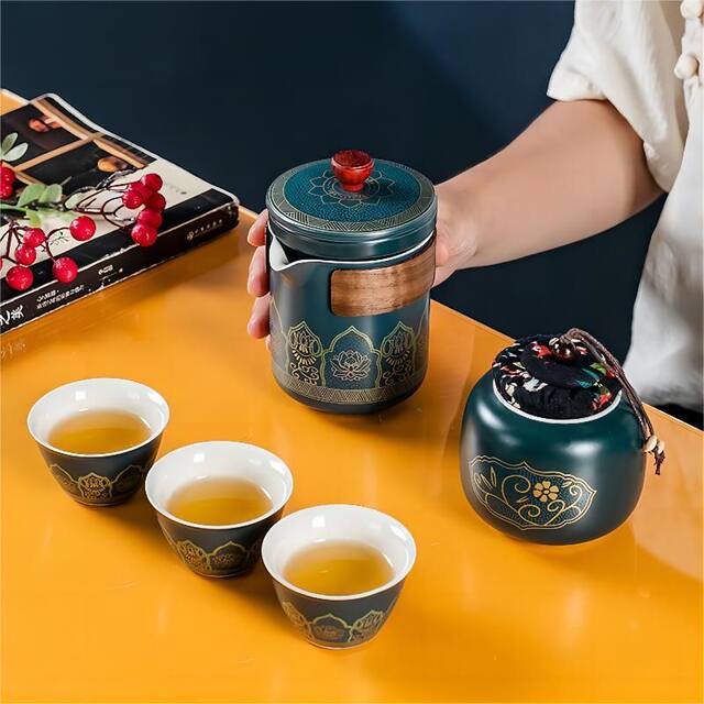 Quick Cup Outdoor Camping Travel ຊຸດຊາ Portable