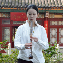 Jade Screen Xiao Flute High Density Chestnut Bamboo Large Lacquer South Xiao Professional Big Stage Play Cao Junpro-production section Head flute