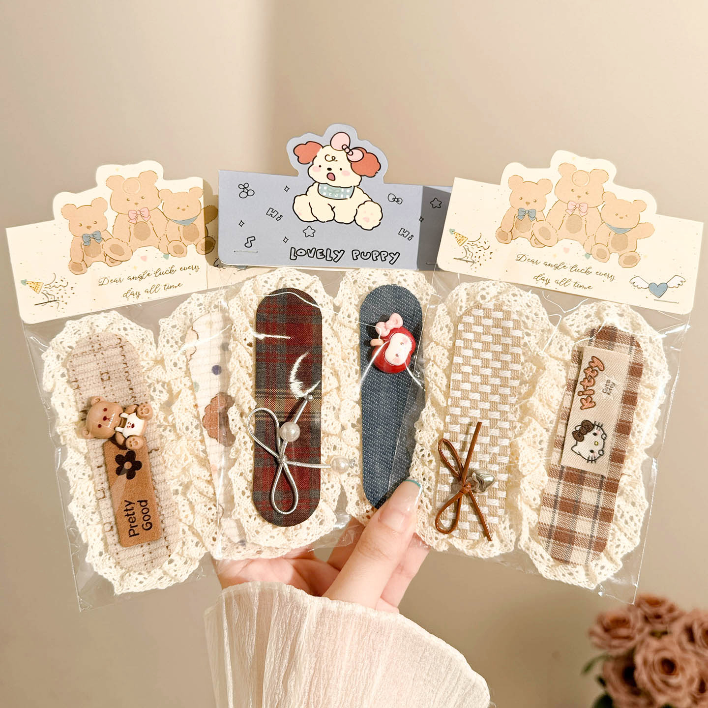 甜美前额魔术贴刘海贴侧边碎发整理神器可爱发饰少女秋季新款头饰 - 图2