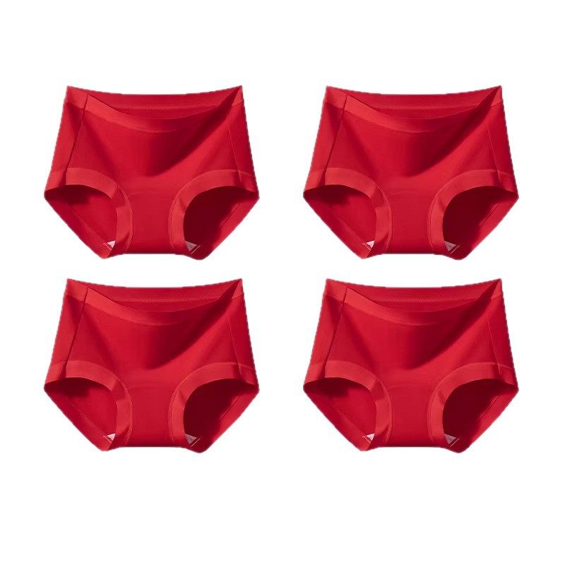 3-6条大红色内裤女士纯棉10a聚乳酸加长裆女生本命年三角短裤,淘宝优惠券,粉丝福利购,淘宝优惠卷
