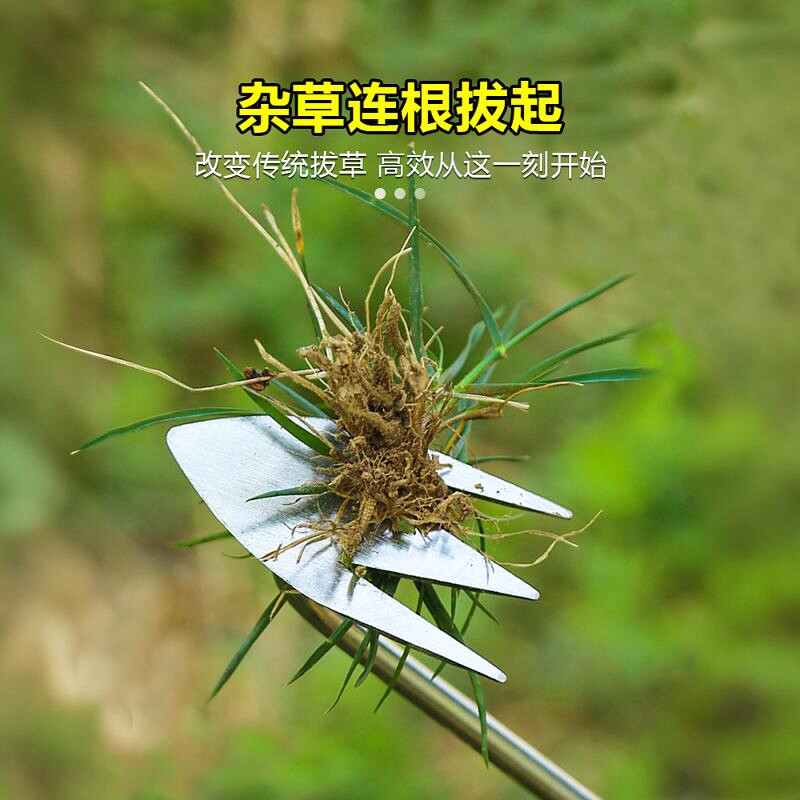 拔草除草神器连根锄草工具多功能家农用不锈钢挖野菜铲起挖杂草钩-图0