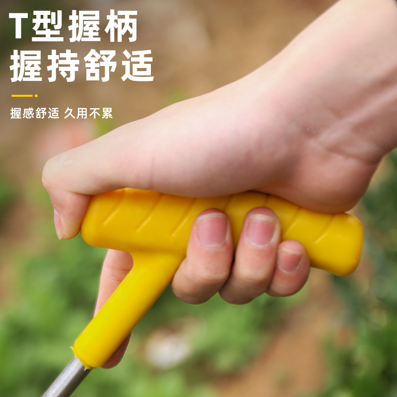 挖野菜神器蒜铲园艺挖土种菜起根除草工具户外采药材专用的小铲子-图2