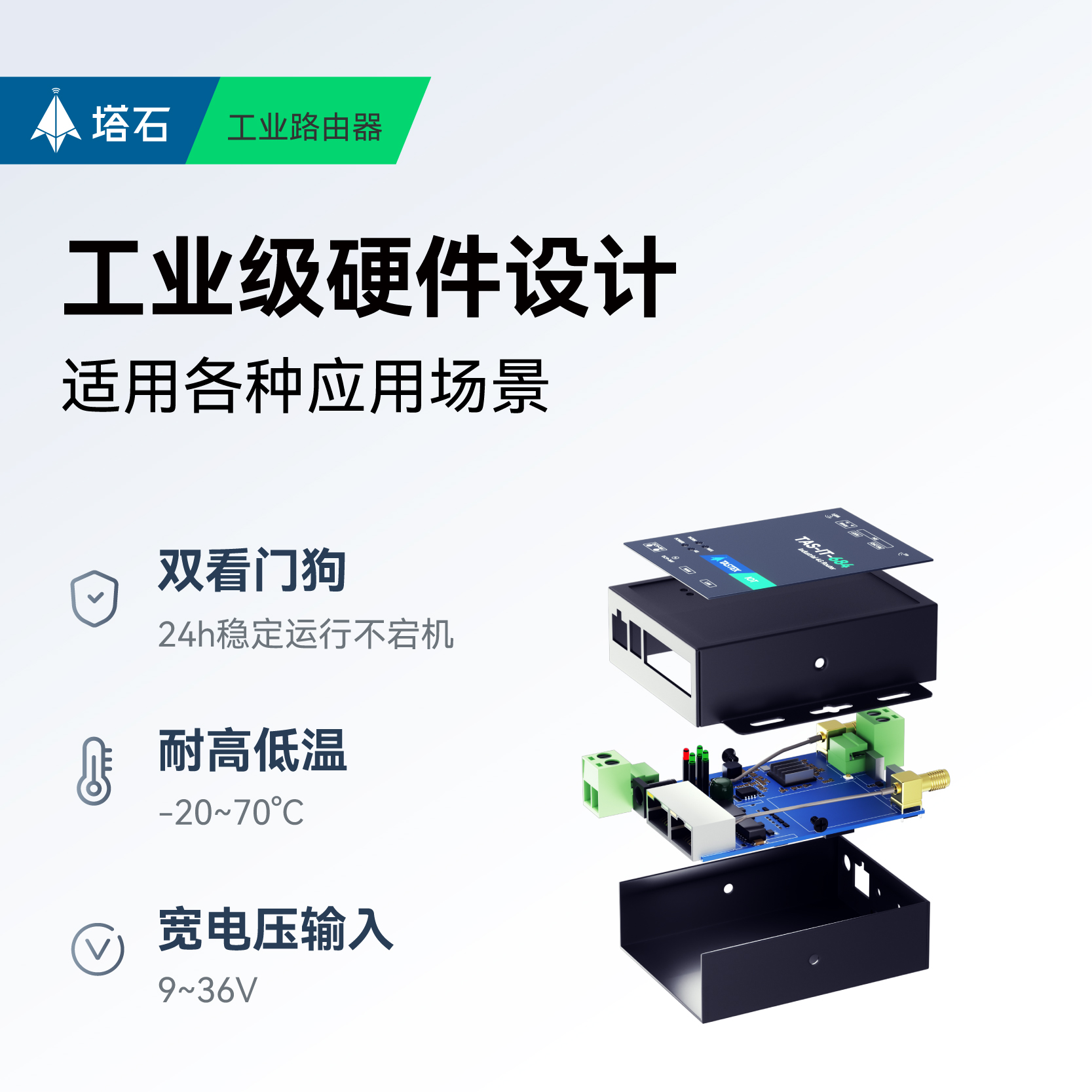 【塔石】4g工业级路由器双网口无线插卡式联网移动联通电信sim卡全网通DTU网关PLC串口通讯wifi热点数据监控 - 图1