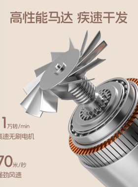 奥克斯高速大功率速干静音吹风机