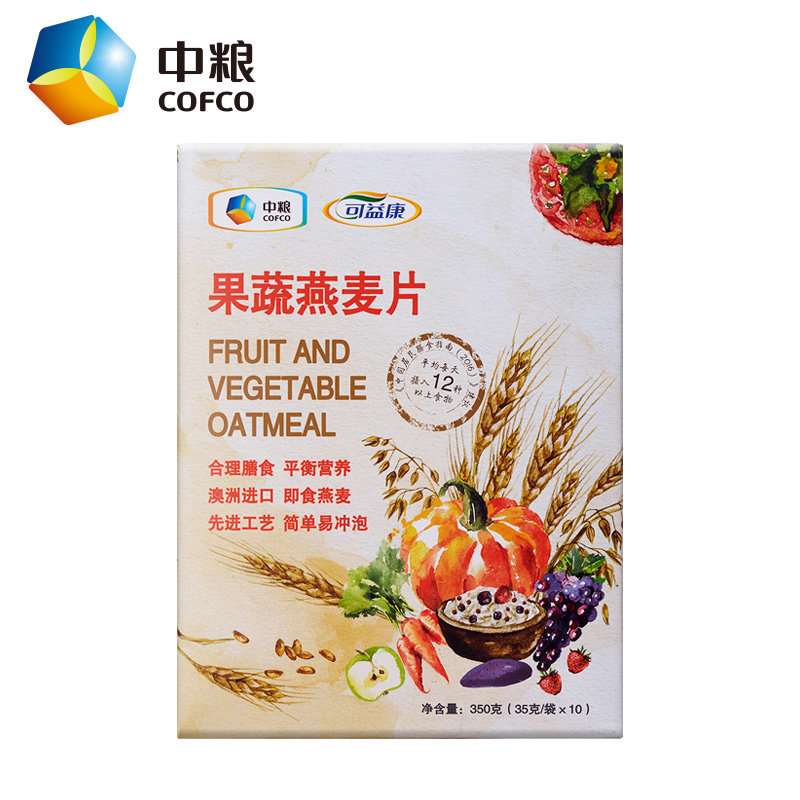 中粮水果即食早餐代餐儿童燕麦片 儒健食品冲饮麦片